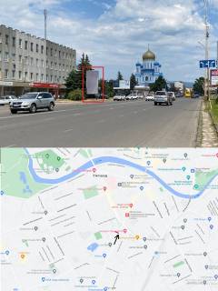 Билборд B в Ужгороде, 6х3  вул. Минайська (4 полоси руху, ТЦ"Україна", "Укртелеком", Готель " Закарпаття",Київстар, Вокзали,"Сільпо") вертивальний 6х3м. фото 1