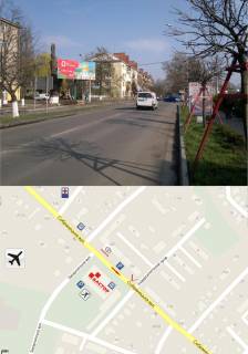 Билборд B в Ужгороде, 3х6  вул. Собранецька (перехрестя, дорога в центр міста, напроти ТЦ "Дастор", поряд салон "Тойота", льодовиковий каток, головний в'їзд зі Словацького кордону, аеропорту) фото 1
