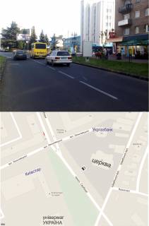 Ситилайт A в Ужгороде пр. Свободи (ТЦ"Україна",  "КиївСтар", Укртелеком, магазини, кафе) фото 1