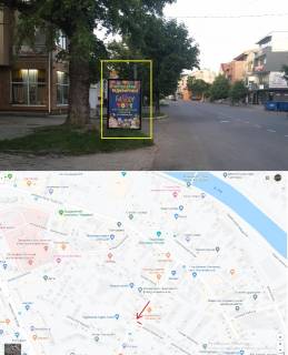 Ситилайт B в Ужгороде, 1.2х1.8  вул.Швабська (Цент міста пл.Ш Петефі,кафе, магазини,Школи,Сквер ) фото 1