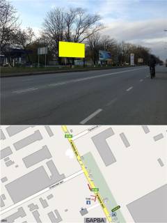 Білборд, Бігборд (Борд)  A у Ужгороді, 3х6  вул. Карпатської України (Гагаріна) (перехрестя, напроти АЗС "ТНК", напрямок на Найбільший ринок "Краснодонців", ТЦ "Барва", АТБ, Автосалони "УкрАвто") Фото 1