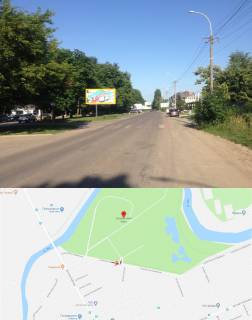 Билборд B в Ужгороде, 3х6  Словянська Набережна (Центральний Вїзд/Вхід в Парк розваг,  "Епіцентр","Нова Лінія", Велмарт, АЗС "ОККО", "WOG","Бром" ,готель"Ужгород", інтенсивний рух) фото 1