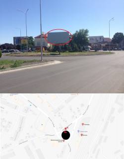Билборд A в Ужгороде, 3х6  вул. Залізнична-Станційна (З/д вокзал,Автовокзал, Центральна частина міста - привокзальна площа, інтенсивний рух) фото 1