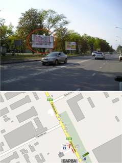 Білборд, Бігборд (Борд)  B у Ужгороді, 3х6  вул. Гагаріна (перехрестя, напроти АЗС "ТНК", АТБ напрямок в центр, головний в'їзд в місто, дорога до Вокзалу. АЗС, сервіси, ринки, МРЕО, коледж) Фото 1