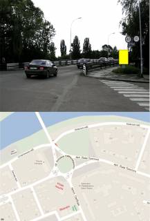 Ситилайт A в Ужгороде, 1.2х1.8  вул. Київська набережна (Напрямок на міст в центр, готель "Ужгород" перехрестя) фото 1