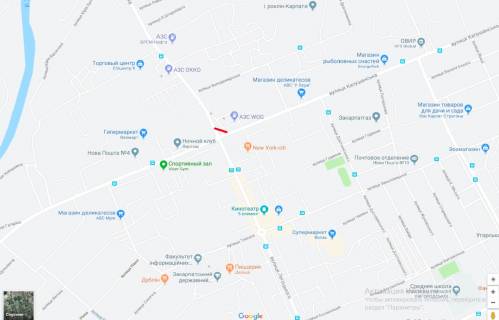 Билборд A в Ужгороде, 3х6  вул. Капушанська (Перемоги)-Легоцького-Бабяка (перехрестя вулиць, "Епіцентр","Нова Лінія","Велмарт" ТЦ "Вопак",АТБ, АЗС "WOG" "ОККО" "БРОМ", Інститут ЕІП) схема