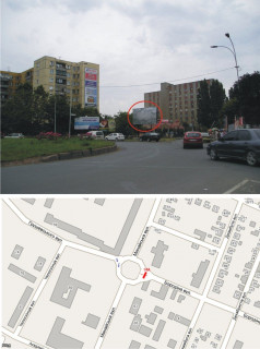 Билборд A в Ужгороде, 3х6  вул. Минайська-Бородіна (перехрестя,Ринок, "Сільпо", Кінотеатр"Доміон", ТЦ"Осетія",Ресторани,магазини, інтенсивний рух,автобусні зупинки, пішоходні переходи, світлофори, Інтенсивний рух місцевого та транзитного транспорту.Продовольчий ринок) фото 1