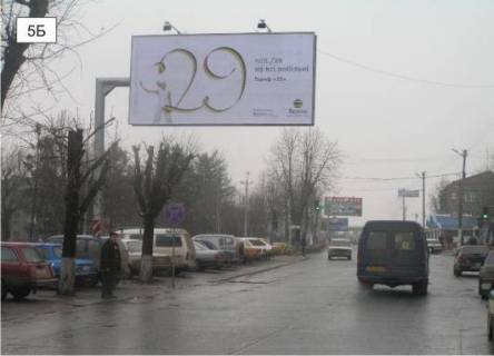 Билборд B в Подольск (Котовск (Подольск)) ул. Соборная   возле павильена Праватбанка напротив здания МВД фото 1