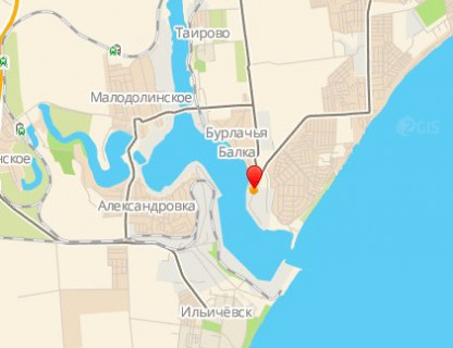 Билборд A в Одессе, А2  Чорноморська дорога праворуч(БЦ Борей, АЗС, на п. Совіньон) схема