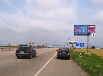 Билборд A в Одессе, А  Овідіопольська дорога 7 км - Епіцентр транспорт прямує В м. Одеса (Епіцентр, Метро) фото 1