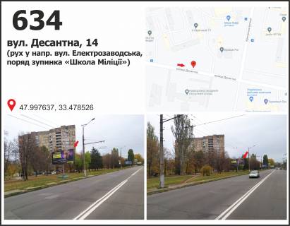 Билборд B в Кривом Роге, 3x6  мкр. 4-й Зарічний, 14 (школа міліції), рух до вул. Електрозаводська фото 1