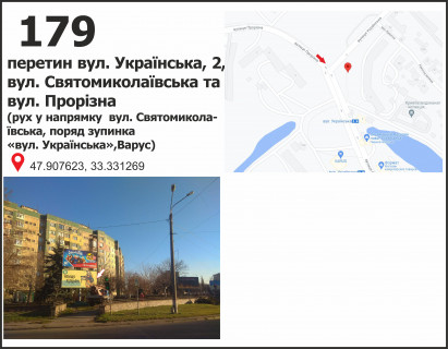 Билборд A в Кривом Роге вул. Українська, 2 - вул. Святомиколаївська (Ленина) фото 1