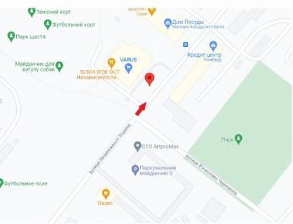 Призматрон, Призма A у Кривому Розі мкр. Східний-2, вул.Незалежн. України,16,  («Варус», парк, школа, спортивний майданчик, автомийка, Храм Різдва Христового) - 474696 схема