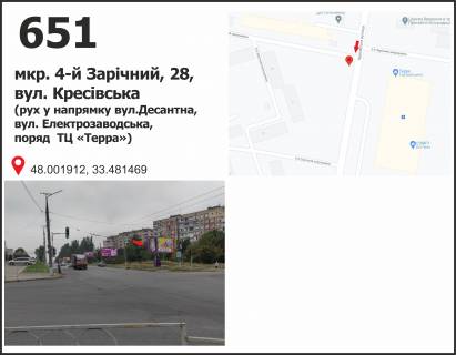 Білборд, Бігборд (Борд)  A у Кривому Розі, 3x6  мкр. 5-й Зарічный, 27 - Соколовська вул. (кол. Панкєєва) ( ТК "TERRA", ринок "Габро"), рух до вул. Електрозаводська Фото 1