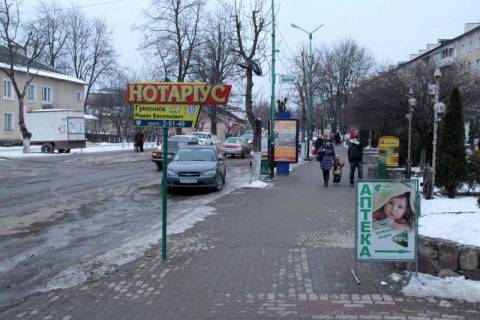 Сiтiлайт A у Надвірній, 1,2x1,8  Грушевського, супермаркет 555, маг.Делікат, напрямок руху до міської лікарні, с.Пнів, Пасічна, Зелена, Бистриця Фото 1