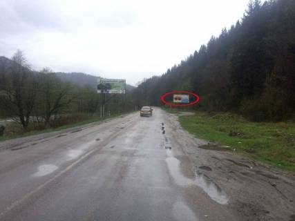 Билборд A в Татарове, 3x6  Траса Н-09 Мукачево-Львів, в`їзд в село, перед санаторієм МВД, напрямок руху на Буковель фото 1