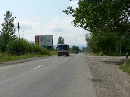 Билборд B в Надворной, 3x6  Траса Н-09 Мукачево-Львів,Січинського-Ломоносова (об'їзна дорога ), АЗС Пропан, напрямок руху на Яремче, Буковель фото 1