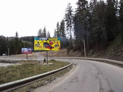 Білборд, Бігборд (Борд)  B у Буковелі, 3x6  Траса Н-09 Мукачево-Львів, дорога від Буковеля до Івано-Франківська (с.Поляниця), 650 м від Буковеля, напрямок руху на Івано-Франківськ Фото 1