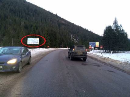 Билборд B в Татарове, 3x6  Траса Н-09 Мукачево-Львів, виїзд з села, напрямок руху на Буковель фото 1