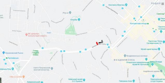 Скроллер A в Киеве, скролл 3.14*2.3  ул. Глубочицкая, 71, (ЖК "Подол Плаза") - 452929 схема