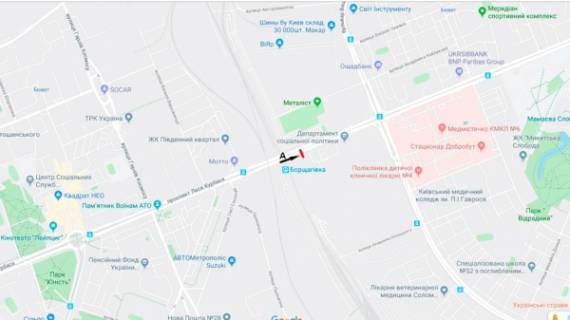 Призма A в 0,74х1,25 (0,74х1,25), Prismavision 3х6  просп. Комарова, 19, в центр  (напротив ЖК "Сучасний Квартал") - 453307 схема