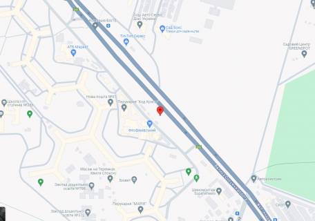 Нестандарт A в Киеве, 2.5x1.5  вул. Академіка Заболотного, зупинка "Торговый центр",  з боку  Ринок Феофаніївський, з центру, право схема