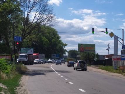Билборд A в Вишневое, Board 3x6м  вул. Чорновола, 51А, вїзд в місто - стела "Вишневе", "Лирона" - Меблева Фабрика, направлення в центр м. Вишневе, в бік  с. Крюківщину фото 1
