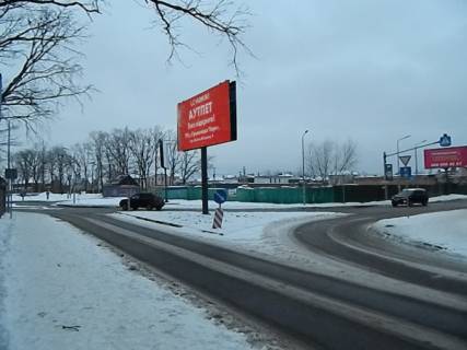 Билборд B в Петропавловской Борщаговке, Board 3x6м  вул. Ярослава Мудрого та вул. Мальовнича, клумба на перехр.., поруч  "Meest ПОШТА", "Фора", Кавярня "Гіркий" фото 1