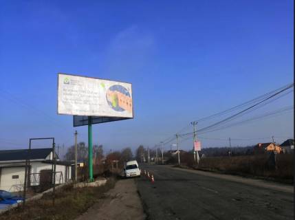 Білборд, Бігборд (Борд)  B у Тарасівке, Board 3x6м  вул. Київська / вул Польова, "Нова Пошта - №1 Тарасівка", супермаркет "Cool",  "Аптека", межа с. Тарасовка/с. Нове Фото 1