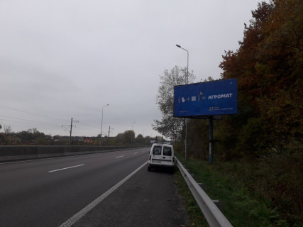 Білборд, Бігборд (Борд)  A у Києві, Board 3x6м  Дніпропетровське шосе/ вул. Любомирська, "Мототрек Пирогів для  гонок", Монастир "Різдва Пресвятої Богородиці УПЦ в урочищі Церковщин", а в напрямку м. Обухова Фото 1
