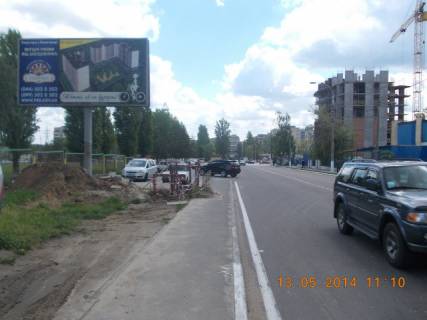 Билборд B в Вышгороде, Board 3x6м  вул. Шолуденко, стадіон "Енергетик", в напрямку вул Мазепи, вул Набережна фото 1