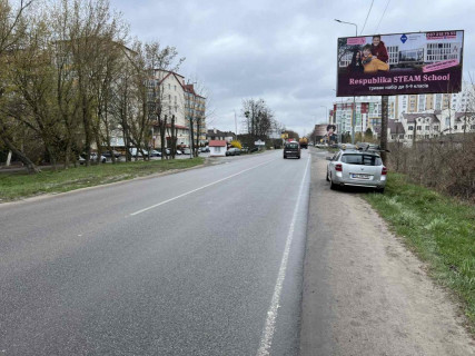 Билборд A в Чабаны, Board 3x6м  вул. Машинобудівників, перед зїздом в кишеню зупинки ЖК "Чабани квартал", поруч Аптека "Вітамін", "Сінево",  "Укрпошта",  узбіччя дороги Чабани-Хотів, в бік А/д Київ-Одеса фото 2