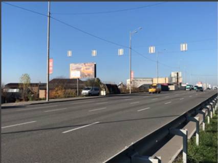 Билборд B в Киеве, Board 3x6м  вул. В. Кільцева, 100 м до повороту на вул. Соборну, поруч "Тонскло", "Vmasle", Аптека "Глобус", Ресторан "Козацька рада", в бік просп. Берестейський (Перемоги), пр. Палладіна фото 1