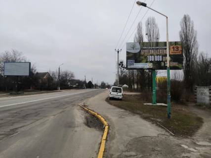 Билборд A в Боярке, Board 3x6м  вул. Білогородська, Ресторан "Lounge Bar Sova", АЗС "OIL", поворот на вул. Дніпровська фото 1
