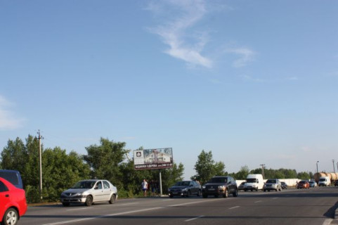 Билборд B в Вышгороде, Board 3x6м  вул. Набережная/вул. Піщана, напротив АЗС "motto", напрямок з Києва фото 1