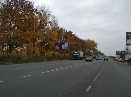 Білборд, Бігборд (Борд)  B у Вишневе, Board 3x6м  вул. В. Чорновола, навпроти, 49а,  Меблева фабрика "Лирона", Магазин "Сантехо" (Лена), в бік м Вишневе Фото 1