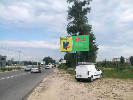 Билборд A в Белогородке, Board 3x6м  вул. М. Величка,  поруч "Металобаза",  навпроти  БЦ "Білоцвіт", "ДНІПРО М", Садовий центр "Білоцвіт", 100м. до світлофор, "Сільпо",  в бік с. Святопетрівське фото 1
