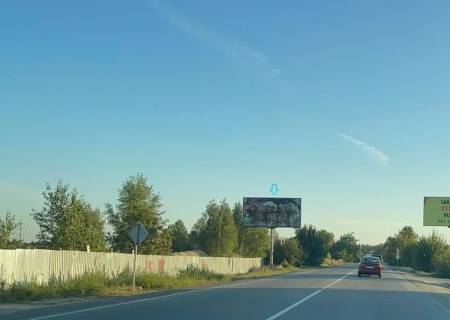 Билборд B в Ирпене, Board 3x6м  вул. Окружна, 150м. від великої транспортної Т-образної розвязки - Е373 - Буча, Гостомель, Київ та T1001 (Варшавської траси), в бік - Ірпінь, Забуччя, Дмитрівка, Капітанівка, Житомирська траса  фото 1
