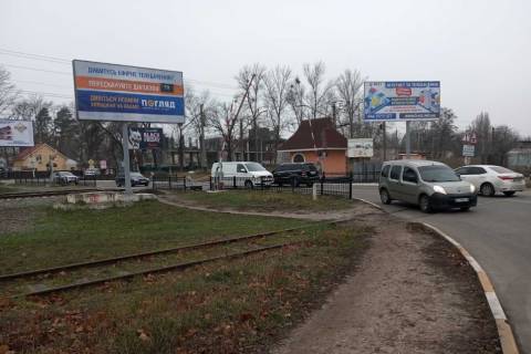 Білборд, Бігборд (Борд)  B у Ірпені, Board 3x6м  ЖД переїзд в м. Ірпінь Фото 1
