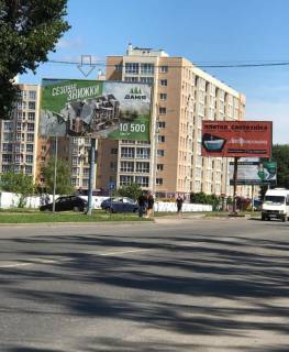 Білборд, Бігборд (Борд)  B у Софіївській Борщагівці, Board 3x6м  вул. Соборна, 126/14, поруч  ЖК "Софіївська Сфера", ЖК "Софіївська Сфера 2", зупинка ж/к "Затишний Квартал" "ЛОТОК",  Салон краси "КІСА",  у напрямку в м. Київ Фото 1