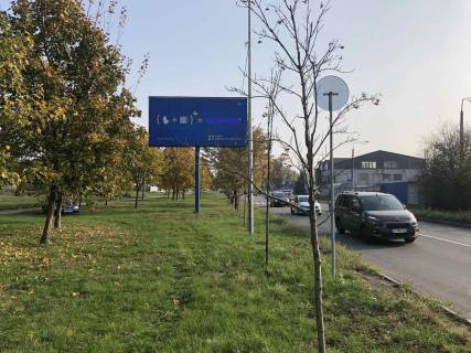 Билборд B в Киеве, Board 3x6м  вул. Ак. Булаховського, 19, зупинка,  навпроти "VAG Service", "Агромат. Оптовий склад", "Біличанське кладовище", в напрямку від пр. Палладіна до вул. Підлісної фото 1