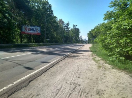 Білборд, Бігборд (Борд)  B у Києві, Board 3x6м  Пр. Литовський (пр.Мінський), біля знаку виїзд з м. Київ, попереду  зупинка "Лісова", в бік м. Вишгород Фото 1