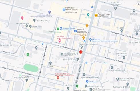 Нестандарт A в Киеве, 2.5x1.5  Олекси Тихого вул. (Виборзька) – вул. Вадима Гетьмана, зупинка, в напрямку Кар. Дач. – ст. м. Шулявська схема