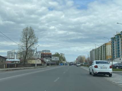 Билборд A в Вишневое, Board 3x6м  вул. Балукова, 1, до 80м. до ТРЦ "Наше Небо", "Хапайка" до Сільської Ради, Ресторана "КРЮК", в бік с. Гатного, Тарасівки фото 1