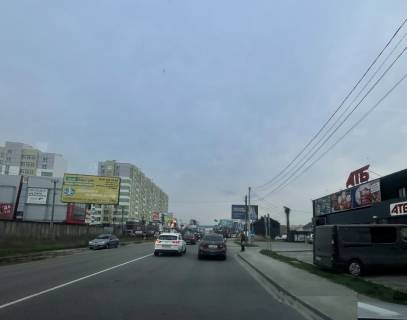 Билборд B в Вишневое, Board 3x6м  Вул. Стуса, 16, біля  ТРЦ "РarkSmall", ЖК "Агам", перед  поворотом  до "МакДональдс", навпроти "АТБ-Маркет", "UKRINSTAL", "Таунхауси від Дніпробуд", на виїзді з м. Вишневе, вїзд в с. Крюківщина, рух із Києва на Тарасівка фото 1