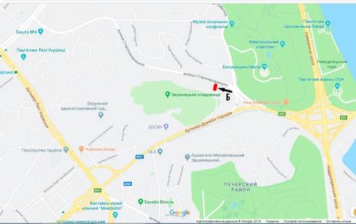 Скроллер B в Киеве, скролл 3.14*2.3  ул. Старонаводницкая/площадь ГВОВ - 452902 схема