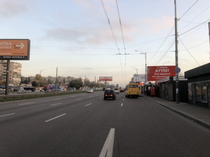 Билборд A в Киеве, Board 3x6м  ул. Б.Окружная, поворот на маг. "АШАН" / ТЦ "ПРОМЕНАДА" в напр. Одесской пл. фото 1