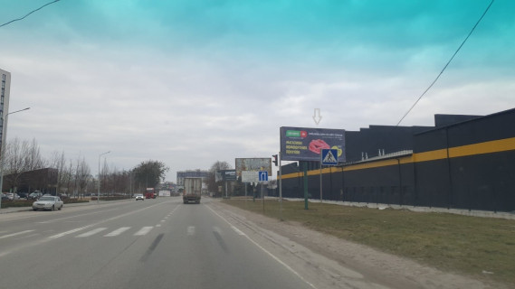 Билборд A в Вишневое, Board 3x6м  вул. Чорновола, навпроти буд. №39, зупинка "Автопарк", перший за світлофором С/м "Рибний Світ", ТЦ "Арктика", направлення на с Крюківщину фото 1
