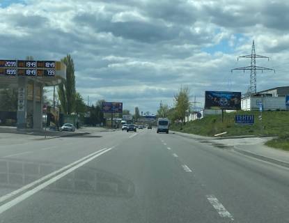 Билборд A в Вишневое, Board 3x6м  вул. Київська, 8, Вікна-двері "Євроклас плюс", "Деревяний маркет", напроти БРСМ, "Ін-Тайм відділення №1", в бік с Святопетрівське Боярка фото 1