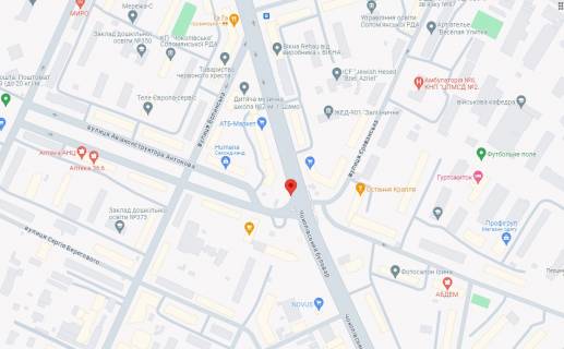 Нестандарт A в Киеве, 2.5x1.5  Площа Космонавтів – бул.  Чоколівський, зупинка, до Севастопольської пл., право схема